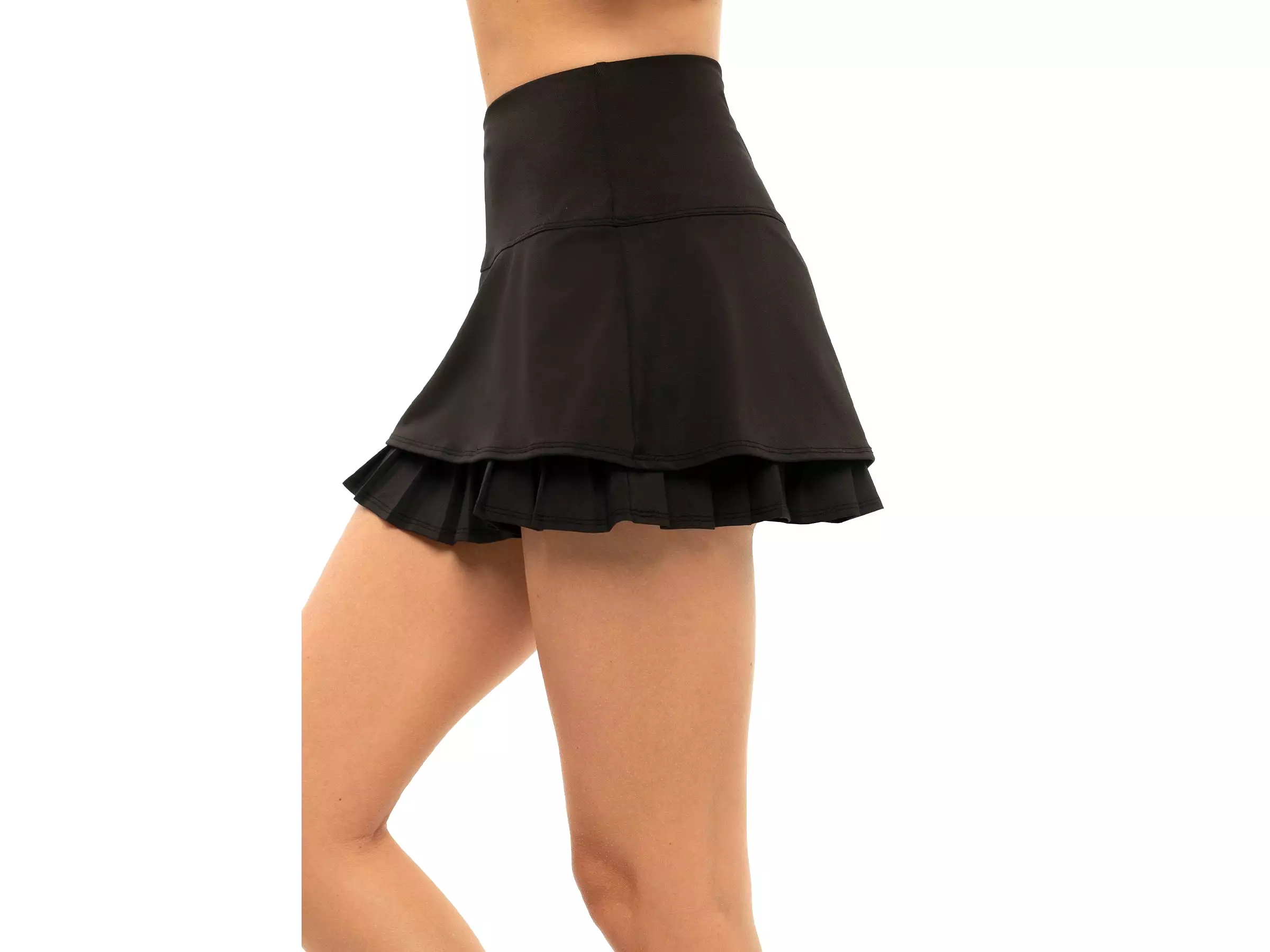 195754-008 | LONG LIVE THE PLEATS SKIRT | LUCKY IN LOVE | BLACK