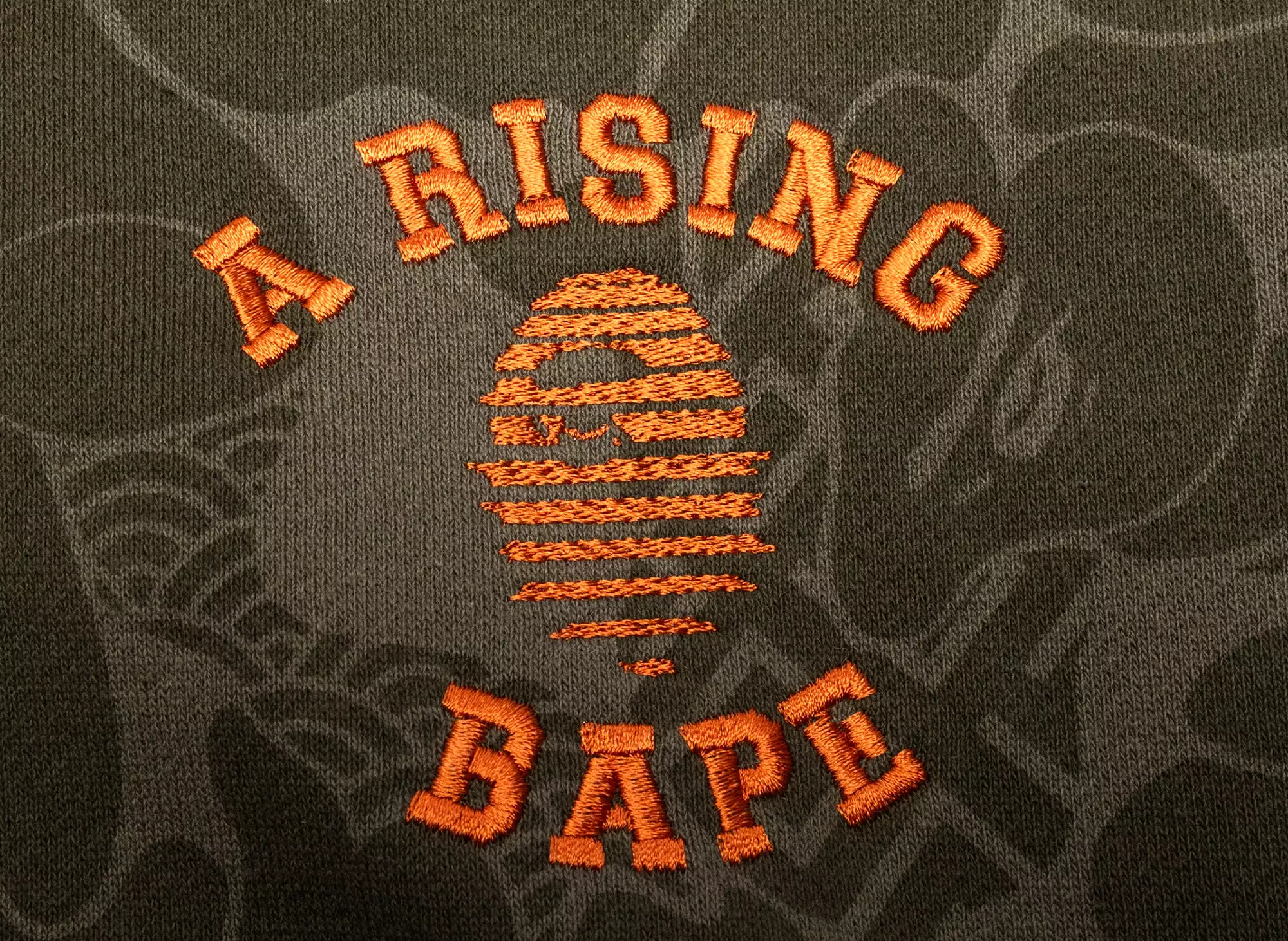 A Bathing Ape Asia Camo Pullover Hoodie in Olive xld