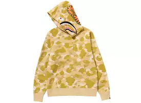 A Bathing Ape Color Camo Shark Pullover Hoodie in Yellow xld