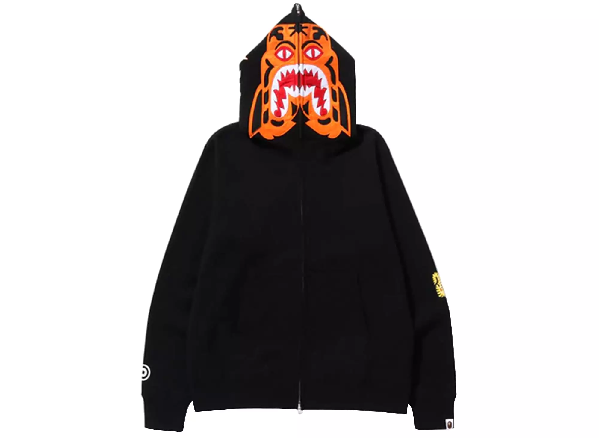 A Bathing Ape Tiger Full Zip Hoodie in Black xld