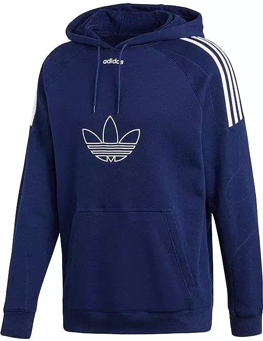 Adidas Originals Men's Flock Trefoil Hoodie - Blue