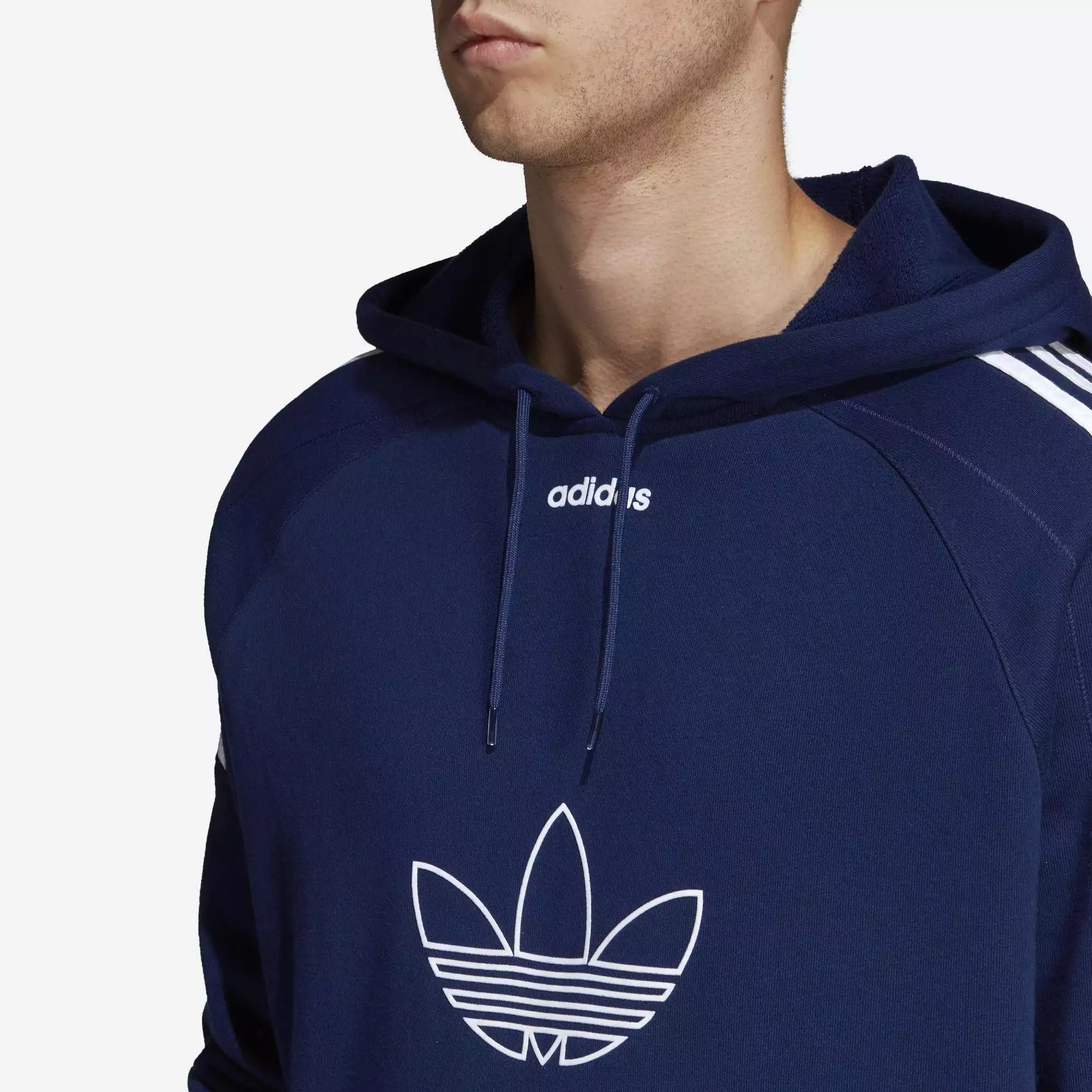 Adidas Originals Men's Flock Trefoil Hoodie - Blue