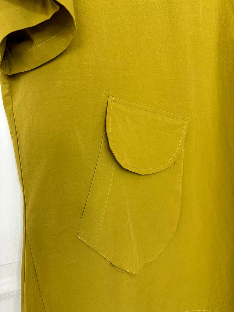 Bambou by Bella Blue Cotton Pocket Tunic - Ochre