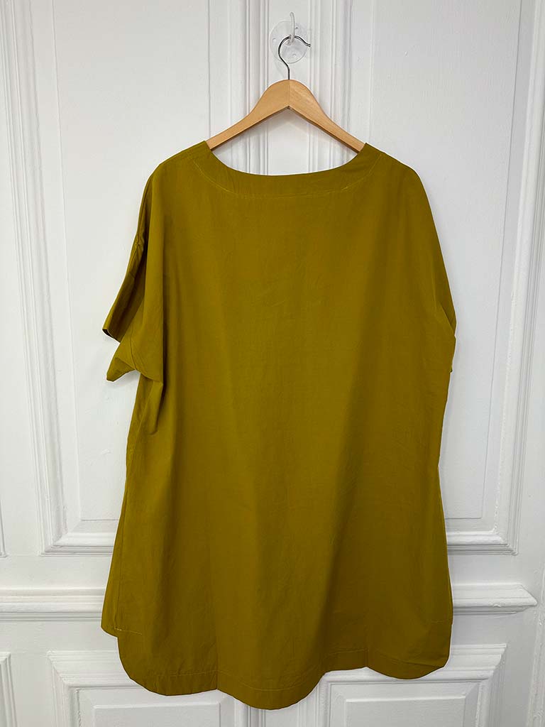 Bambou by Bella Blue Cotton Pocket Tunic - Ochre