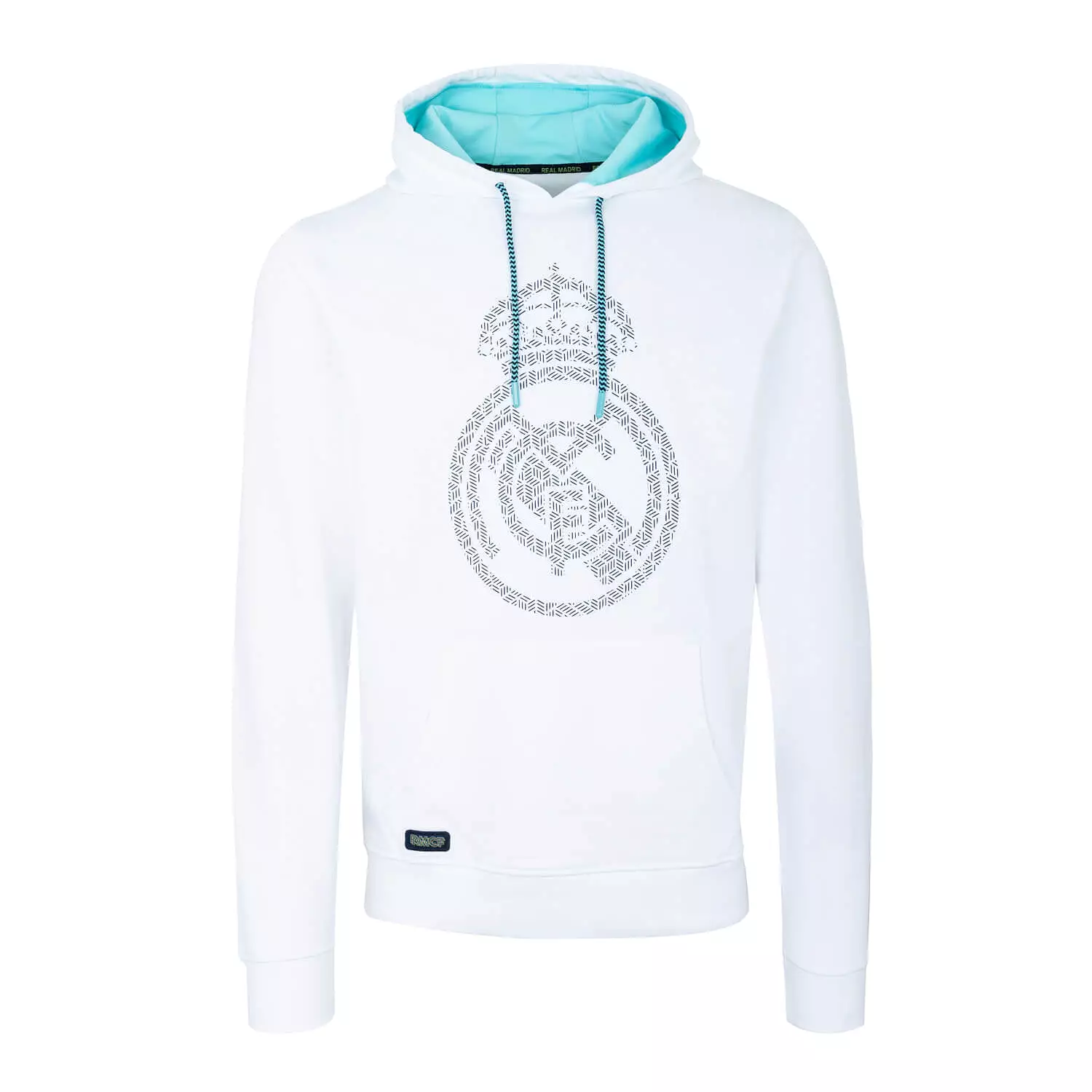 Bernabéu Neon Lights Sudadera Capucha Estampado Escudo Blanco