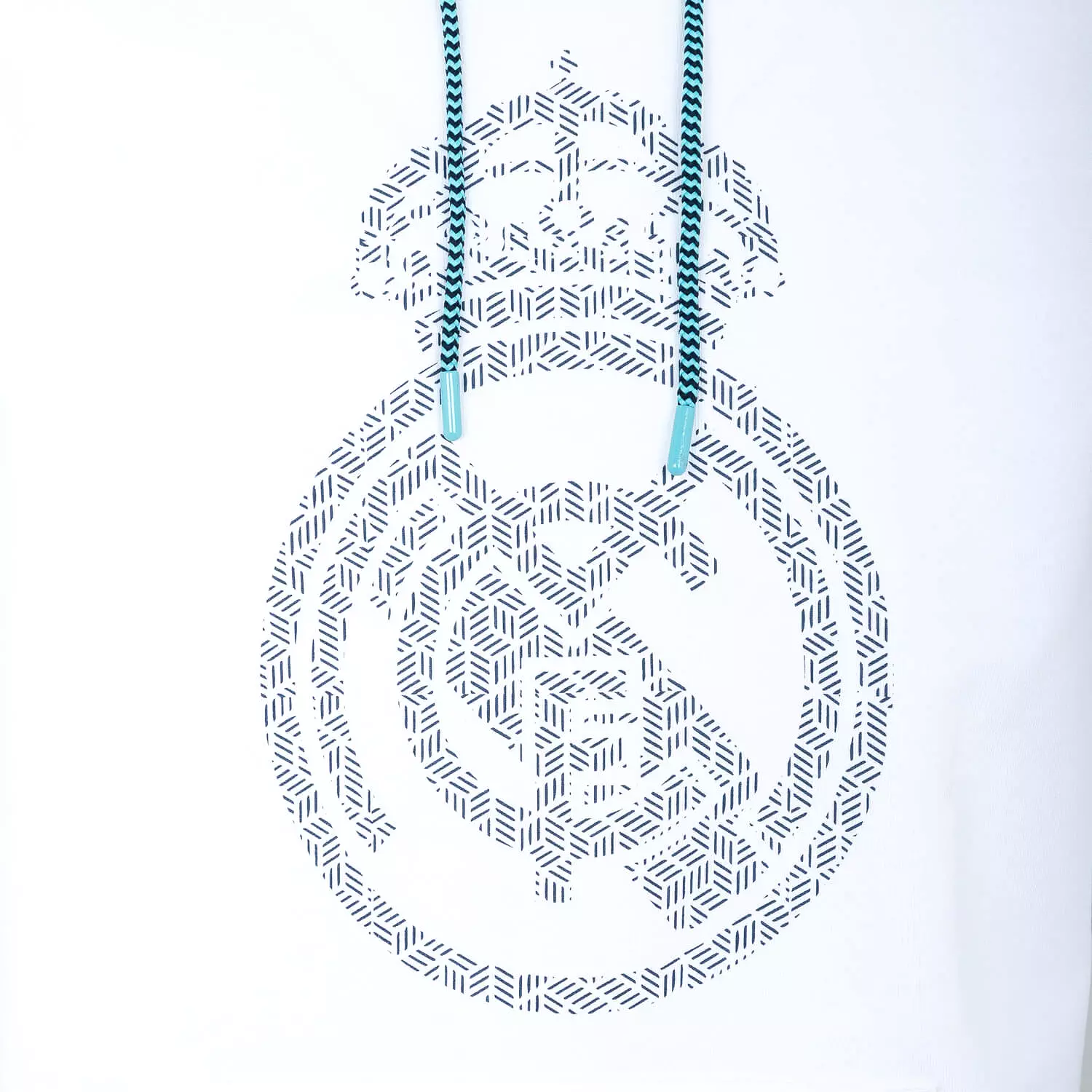 Bernabéu Neon Lights Sudadera Capucha Estampado Escudo Blanco