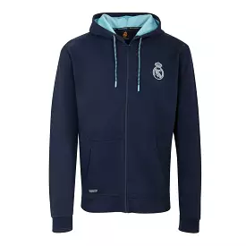 Bernabéu Neon Lights Sudadera Hombre Capucha Cremallera Azul