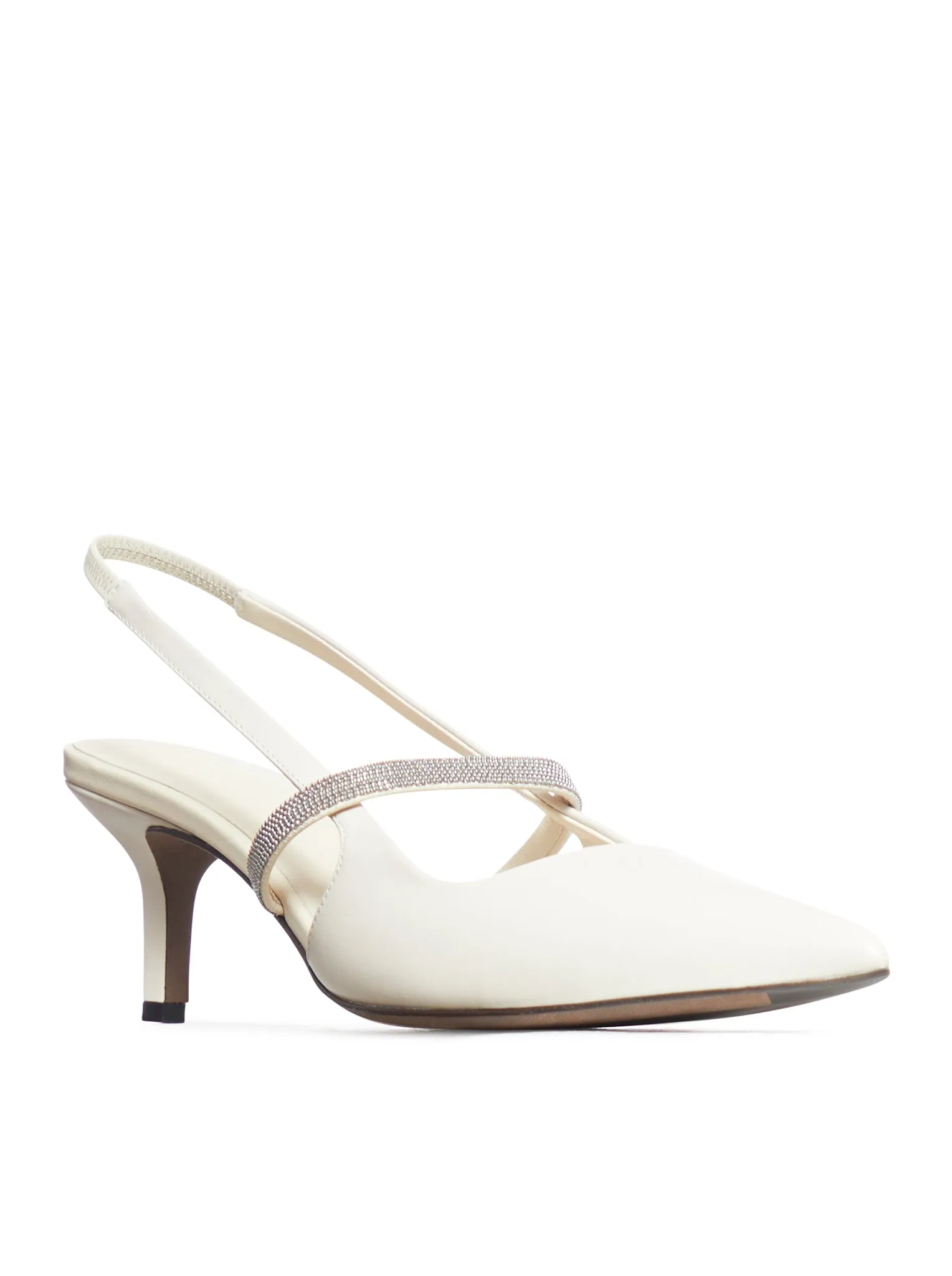 Brunello Cucinelli leather slingback