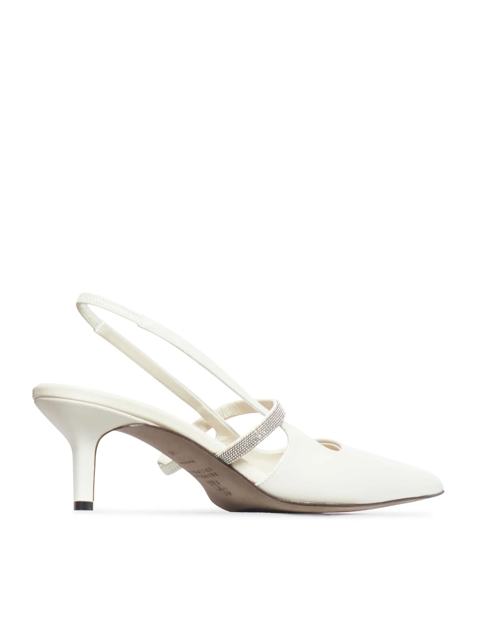 Brunello Cucinelli leather slingback