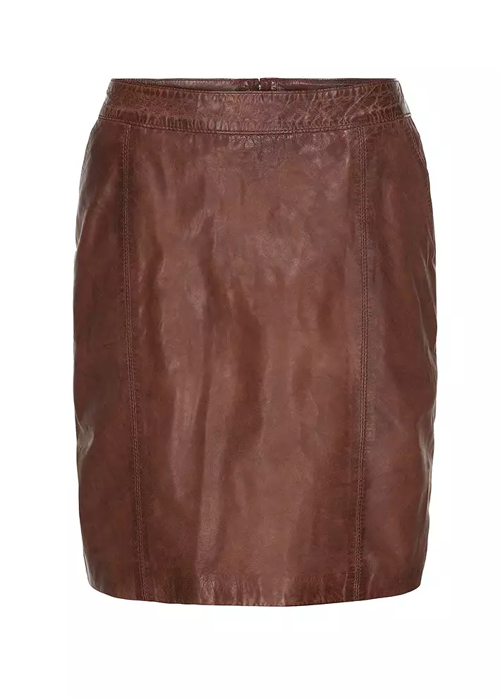 BTF CPH Pencil Skirt with Pockets 100102 Carob Brown