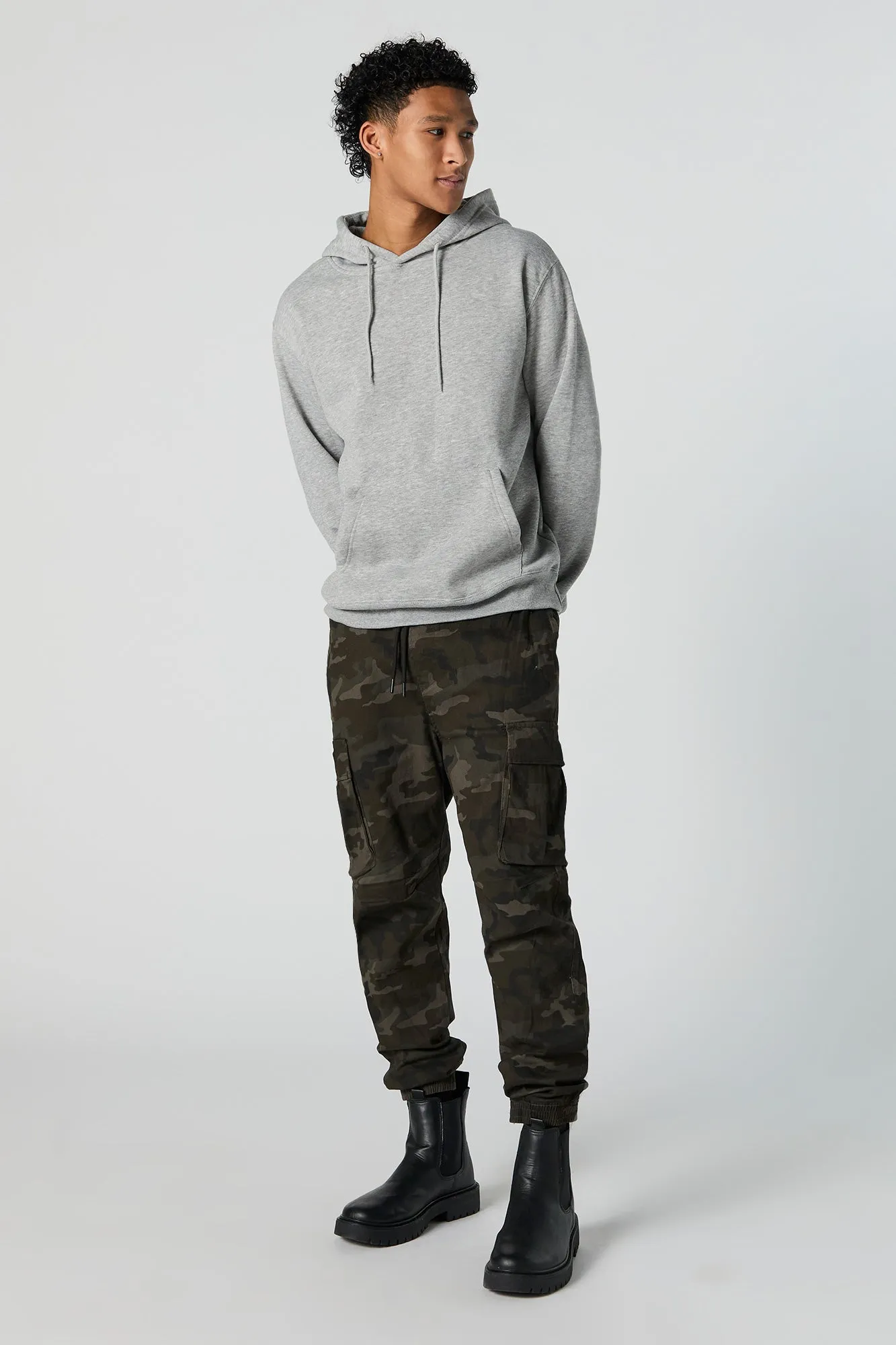 Camo Drawstring Cargo Jogger