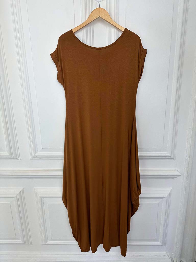 Cap Sleeve Layering Dress - Copper