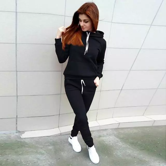 Casual 2 Piece Set Women Tracksuit Autumn Spring Hoodies