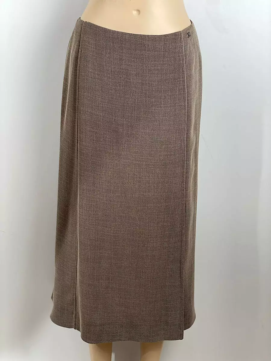 Chanel Vintage 99P 1999 Spring brown skirt and matching top US 4/6