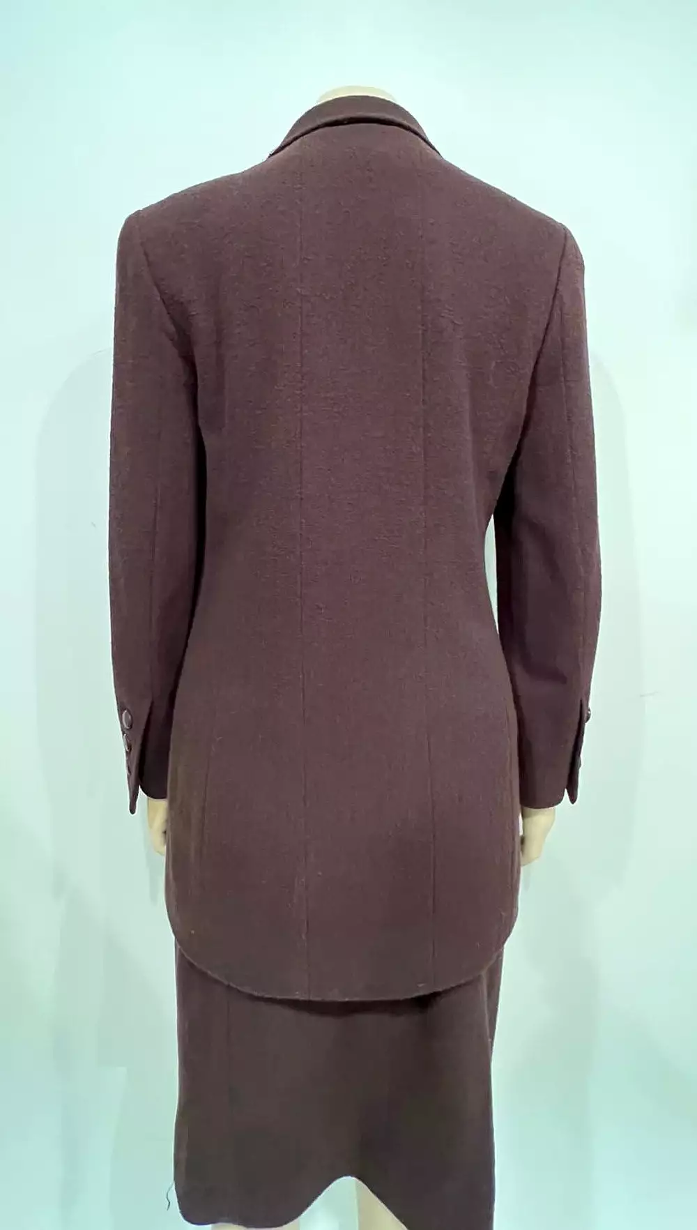 Classic Chanel Vintage 98A 1998 Fall Brown Skirt Suit FR 36 US 4