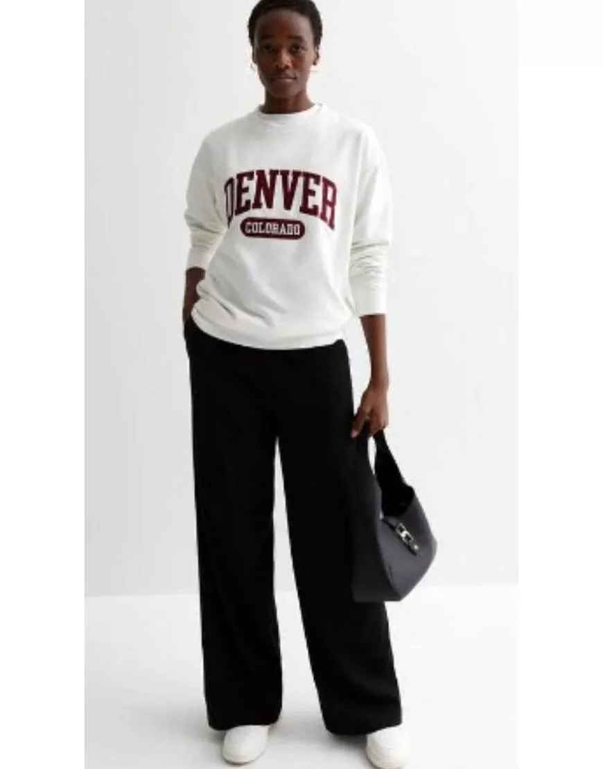 Denver Print Sweatshirt White