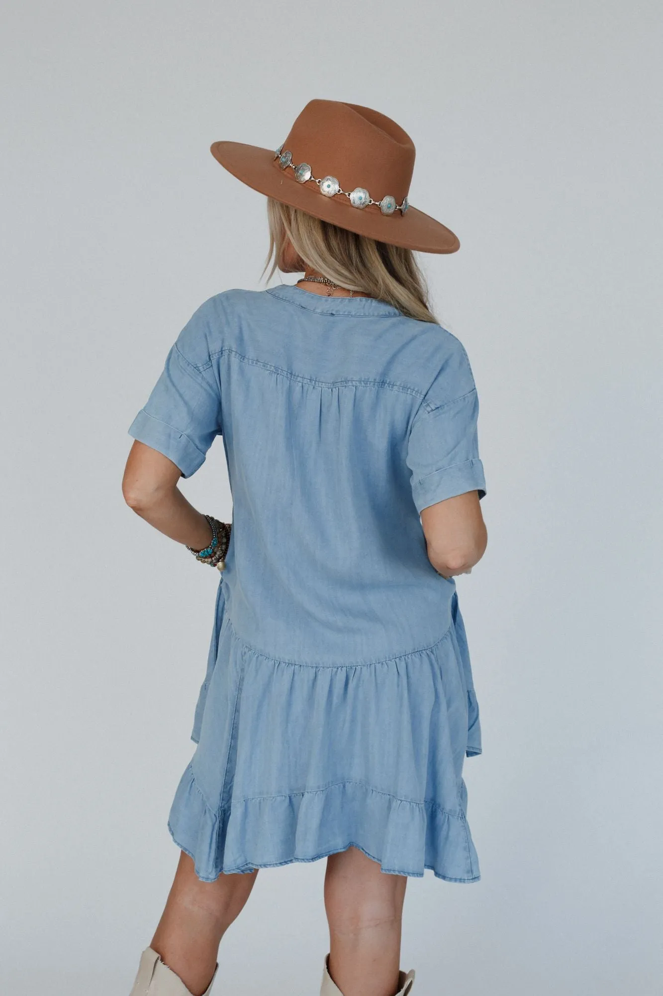 Dream Drifter Denim Dress - Light Denim