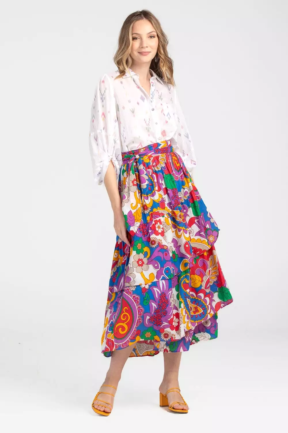 ELIO WRAP SKIRT RHODES