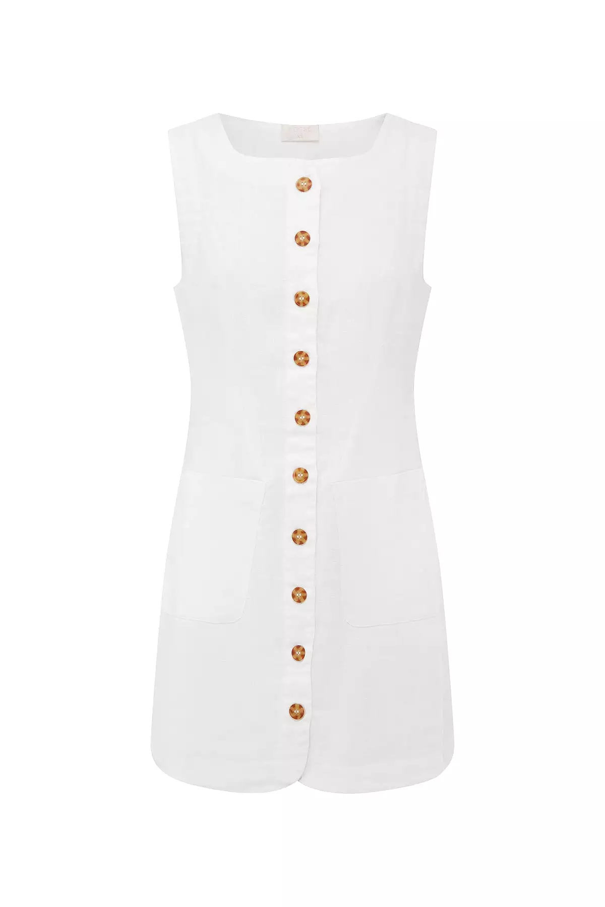 EMMA BUTTON DOWN MINI - IVORY