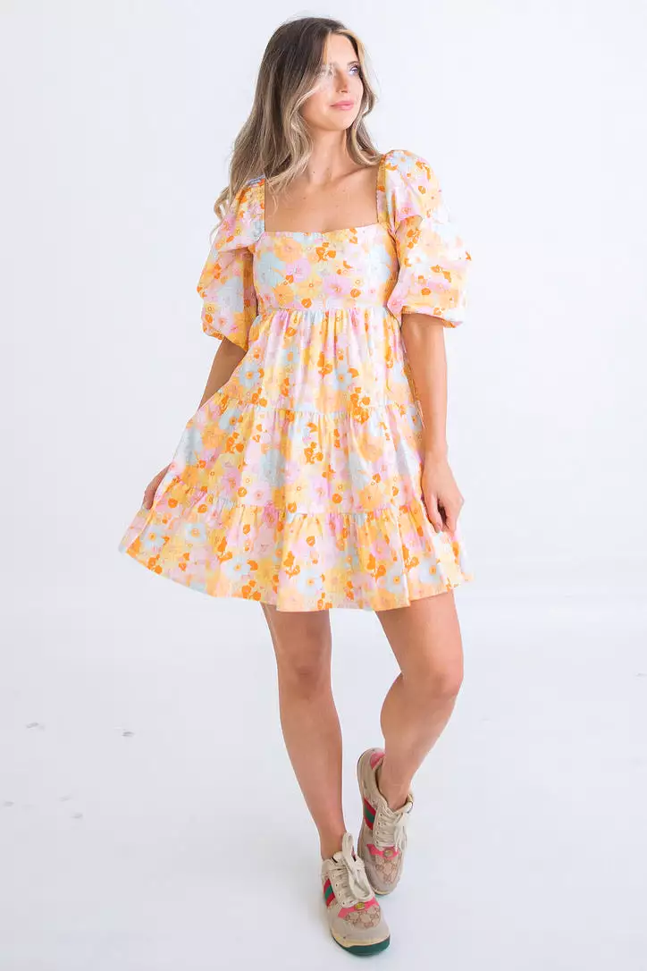 Floral London Poplin Dress