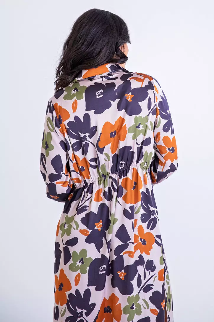 Floral Shirt Dress