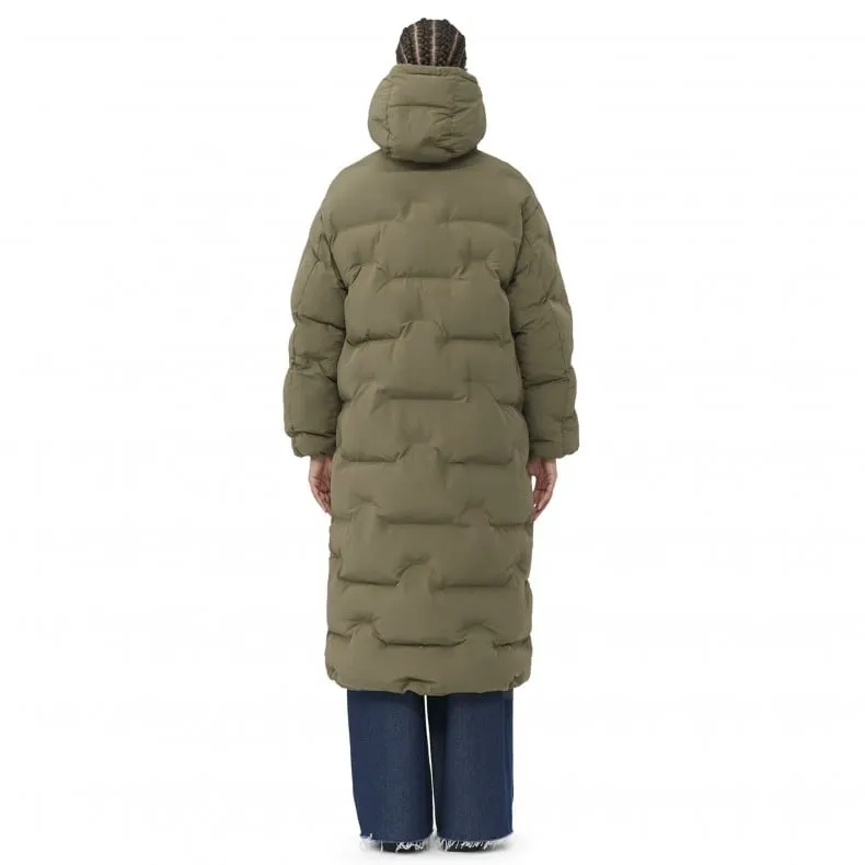 GANNI Soft Puffer Oversized Coat (Kalamata)