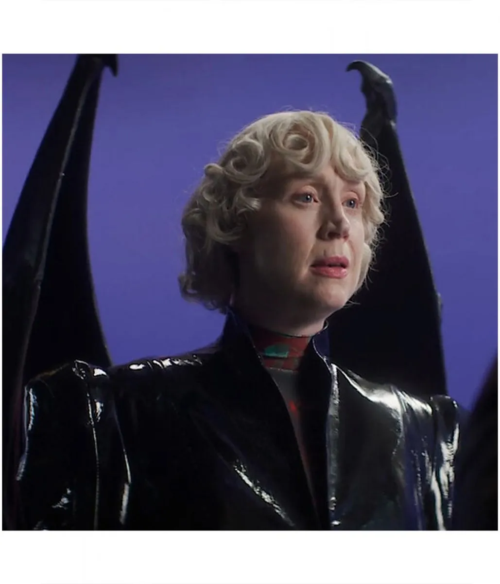 Gwendoline Christie Lucifer Black Leather Coat