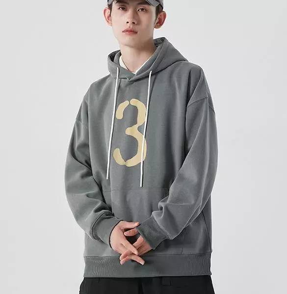 High quality men's cotton hoodies long sleeve hip hop streetwear blank custom logo sweatshirts