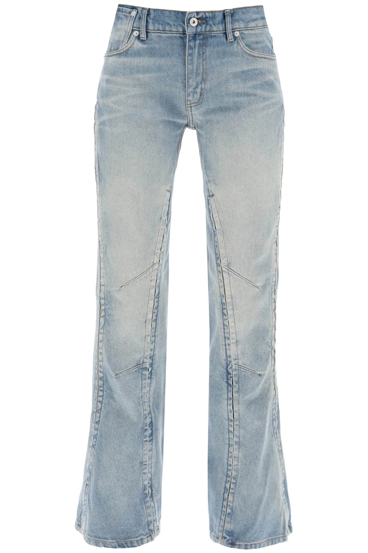 Hook And Eye Flared Jeans