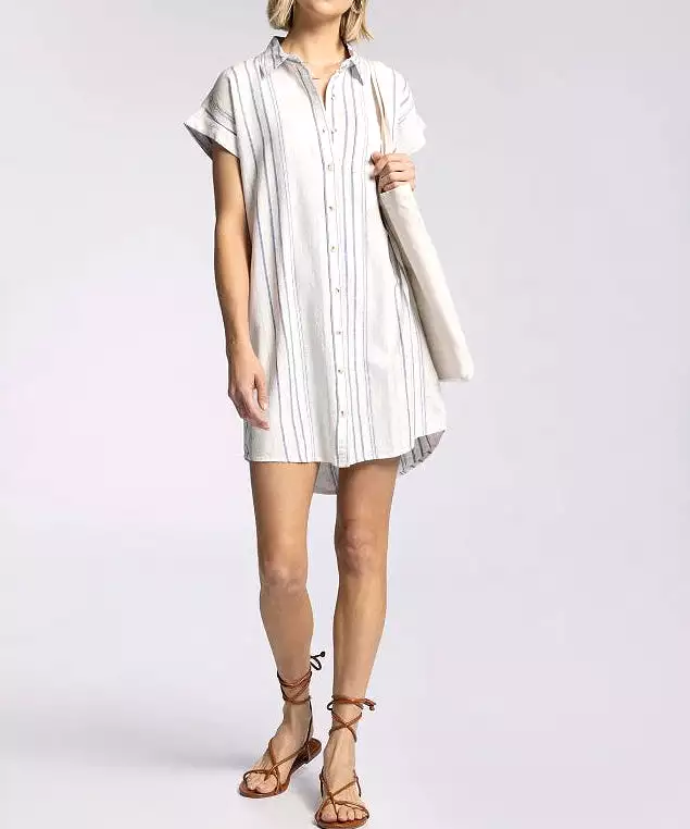 Judson Dress - Coastal Grey Stripe