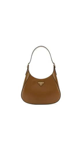 Leather Shoulder Bag - Brown