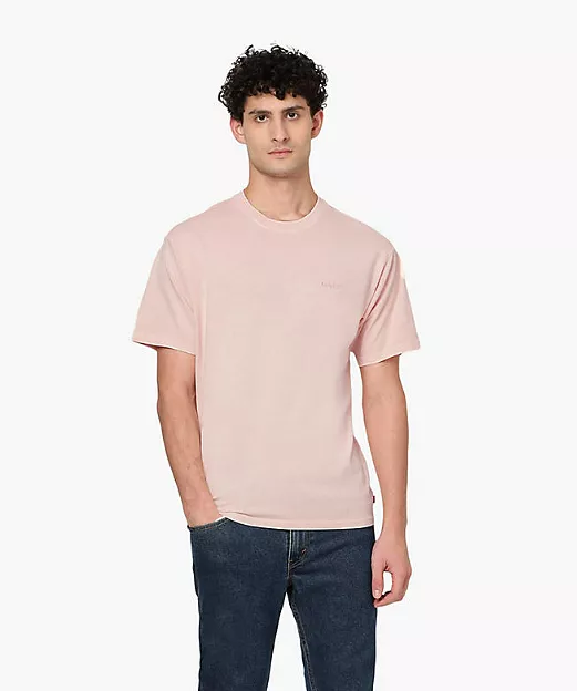 LEVI'S MEN'S RED TAB VINTAGE T-SHIRT - GARMENT DYE PALE PEACH