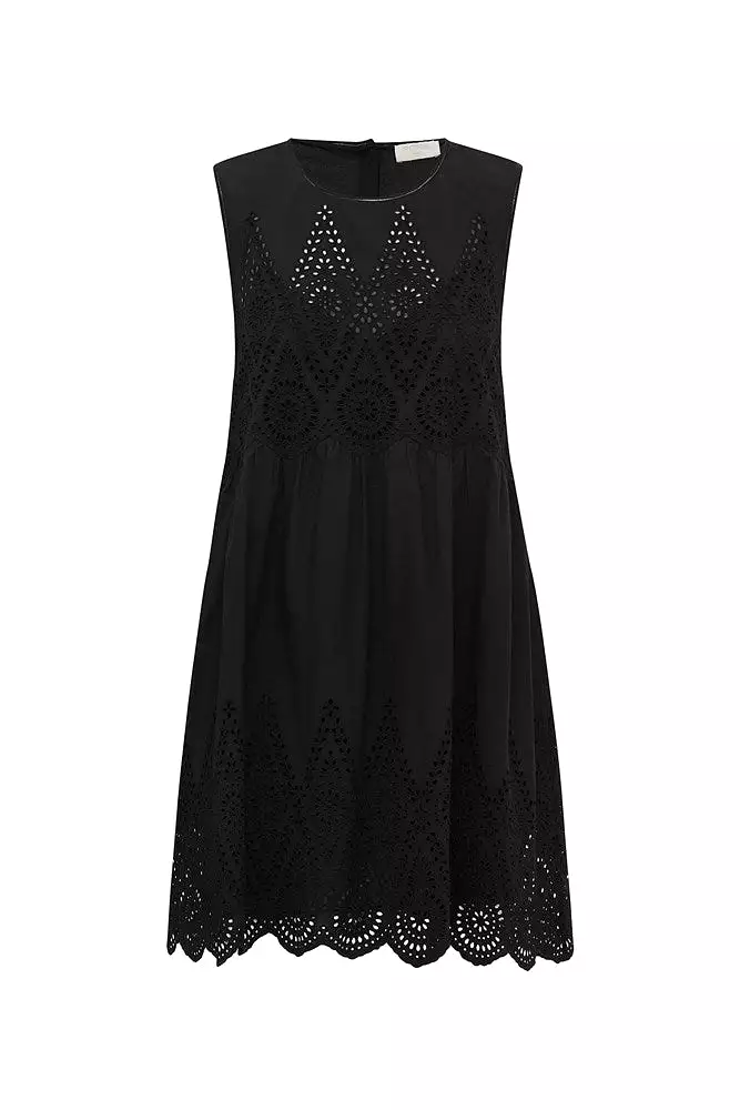 LOUISA MINI DRESS - BLACK