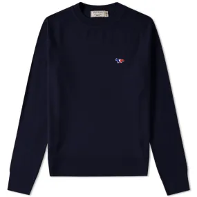 Maison Kitsuné Virgin Wool Crew KnitNavy