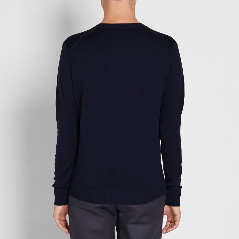 Maison Kitsuné Virgin Wool Crew KnitNavy