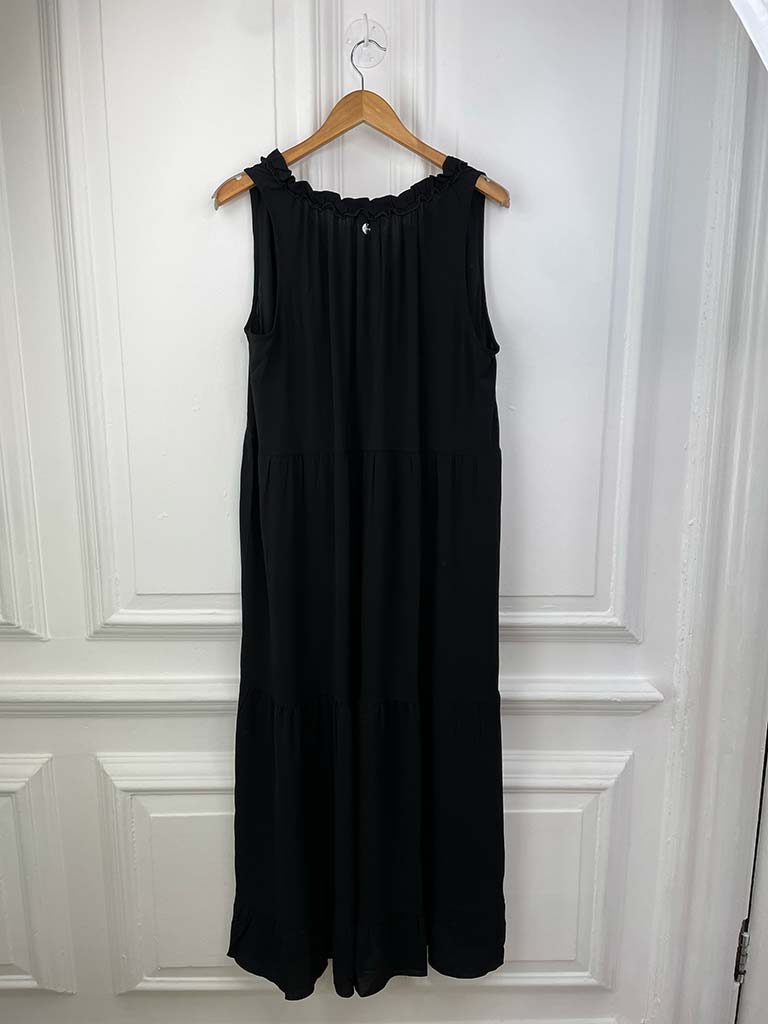 Malissa J Tiered Maxi Dress - BlackE