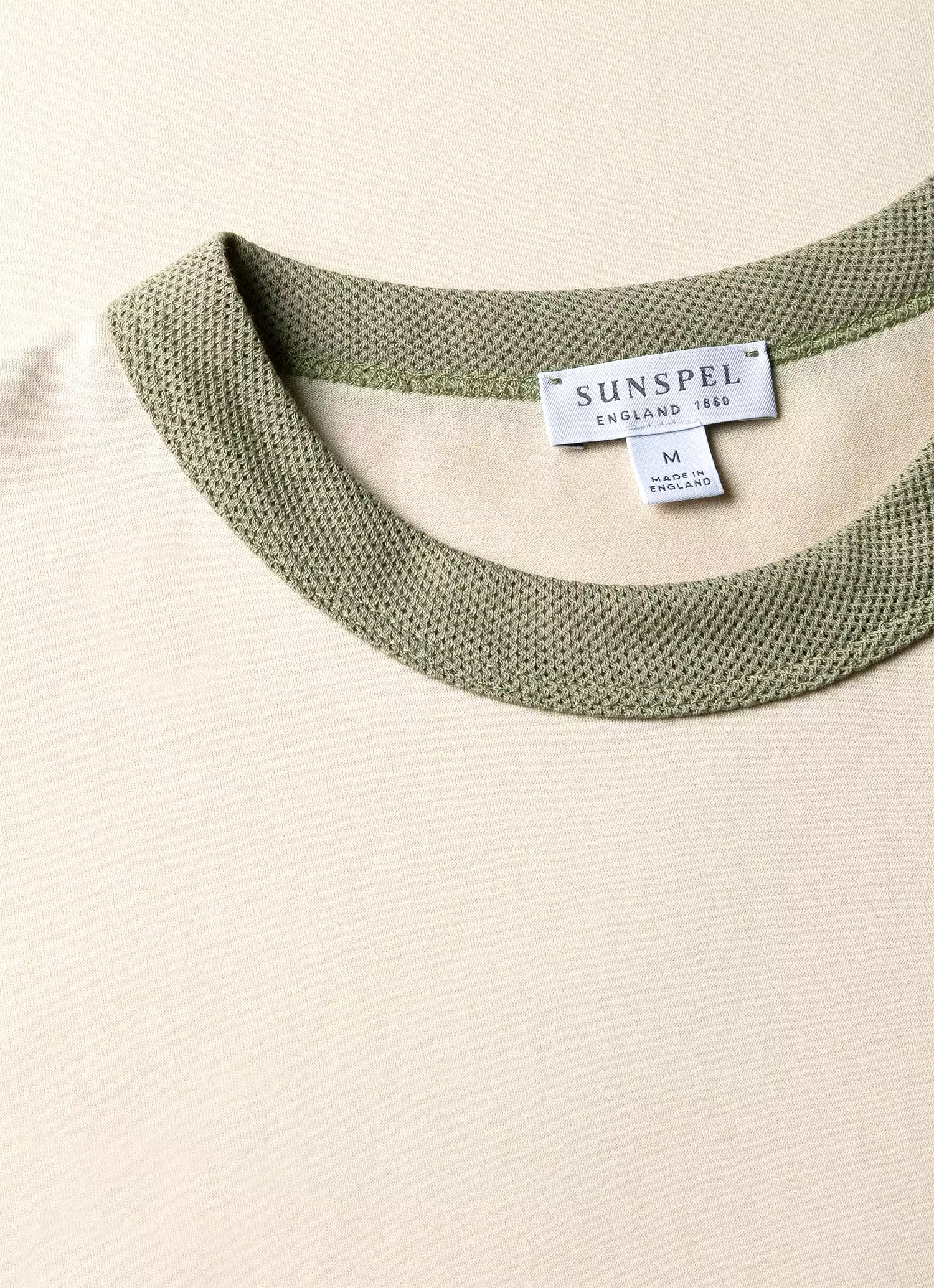 Men's Classic Ringer T-shirt in Pale Khaki