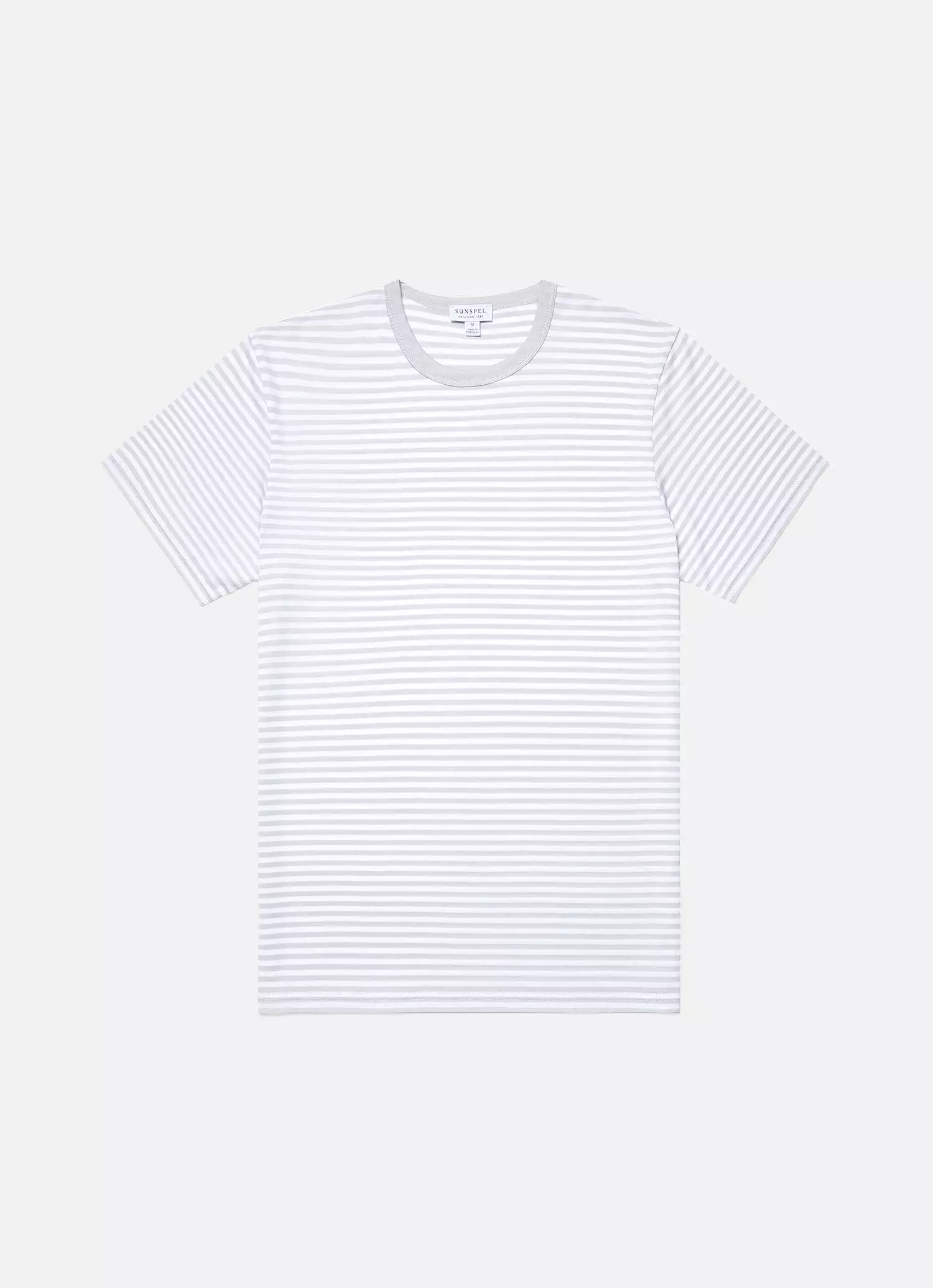 Men's Classic T-shirt in Smoke/White English Stripe