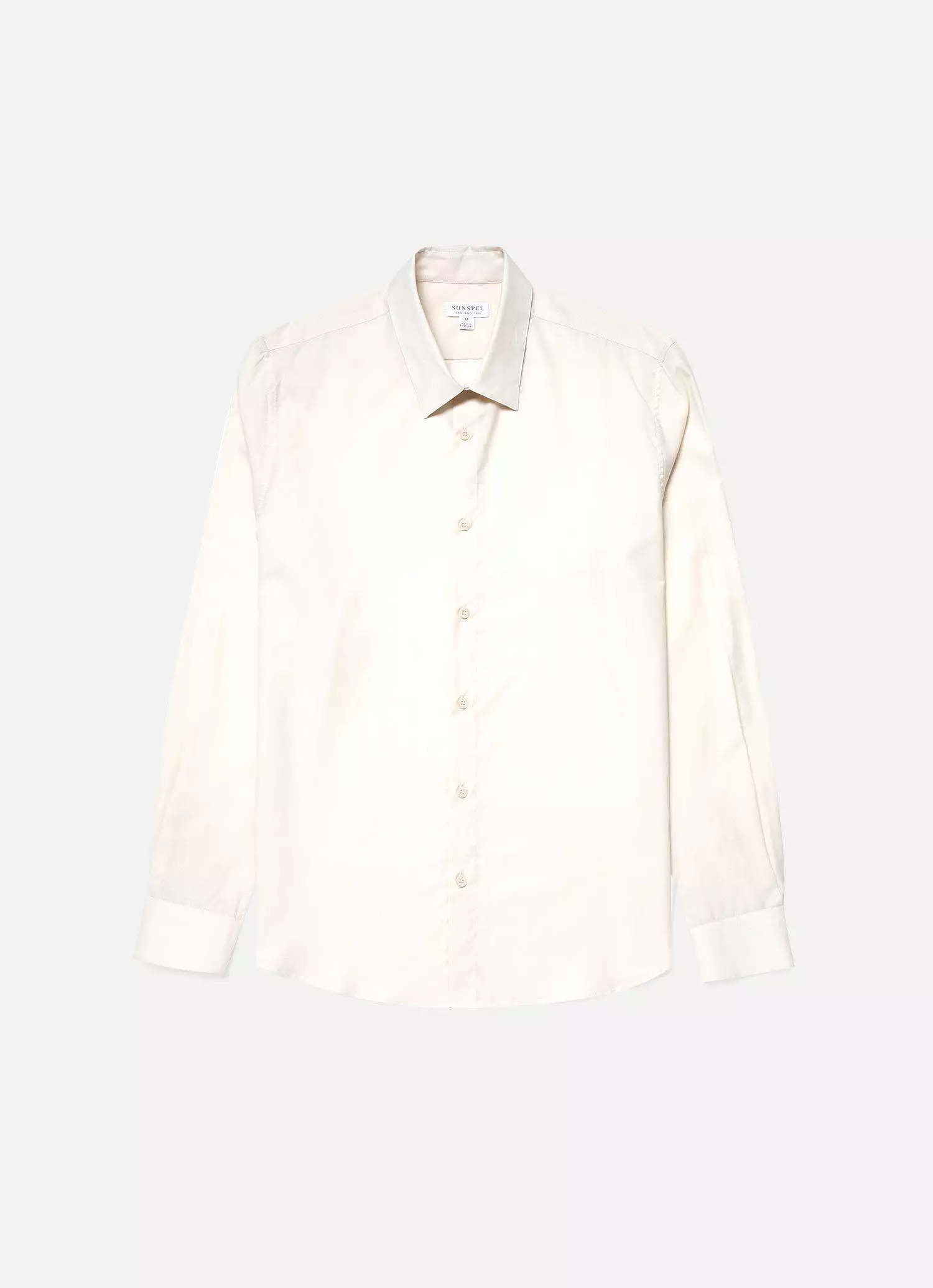 Men's Cotton Cashmere Shirt in Ecru