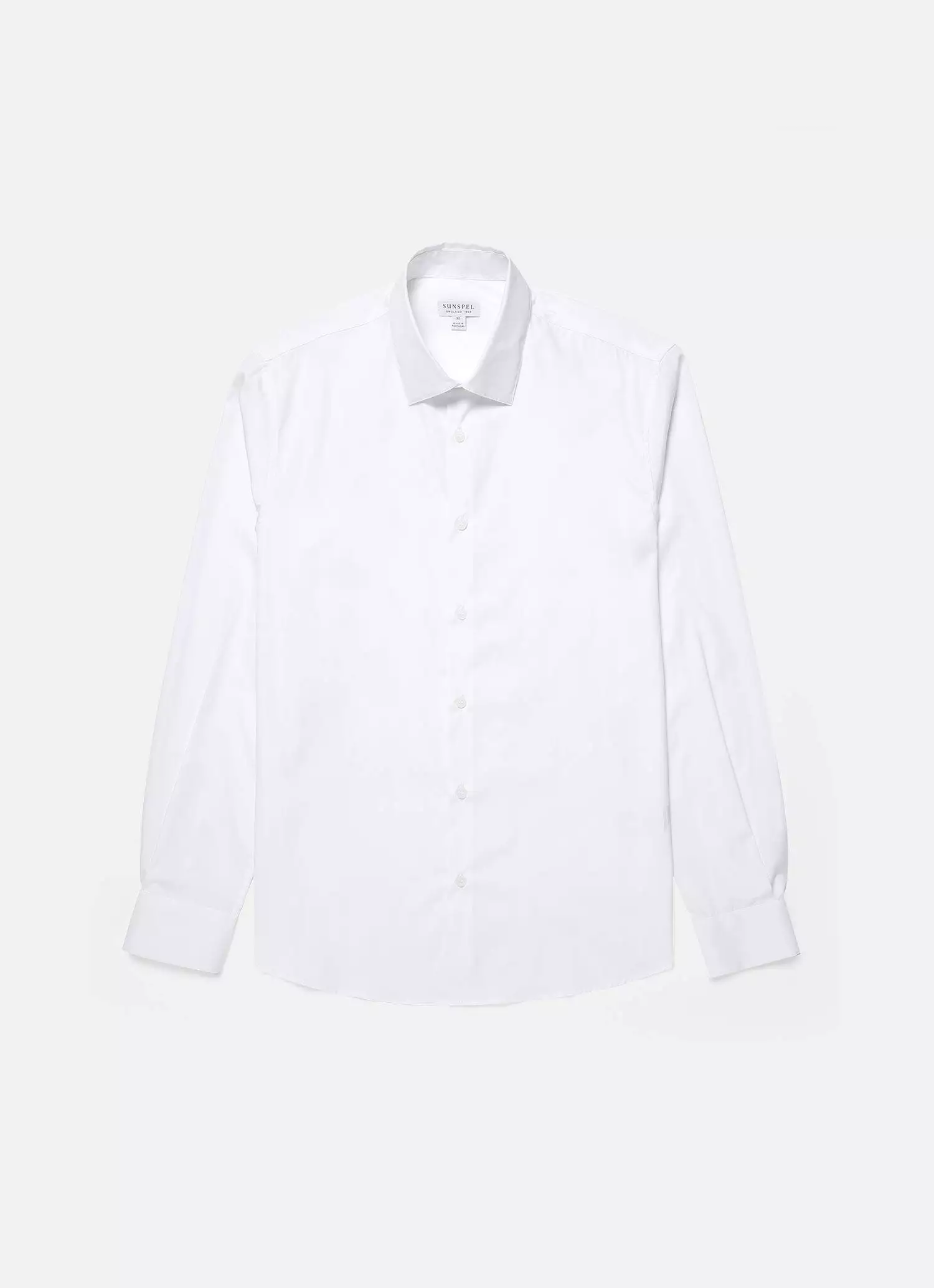 Men's Cotton Stretch Shirt in White