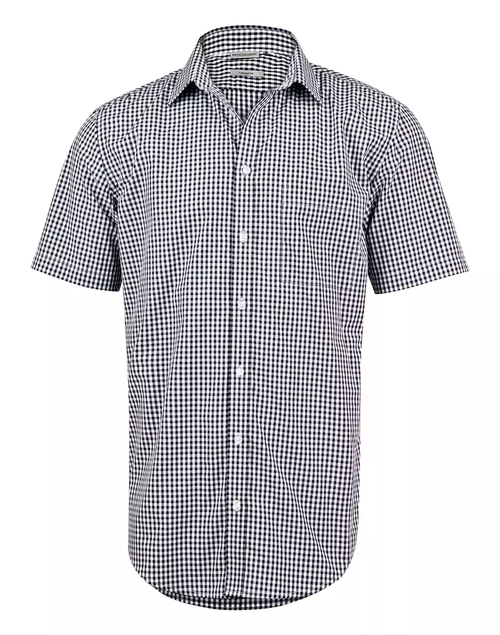 Men's Gingham Check Short Sleeve Shirt - 3 colors