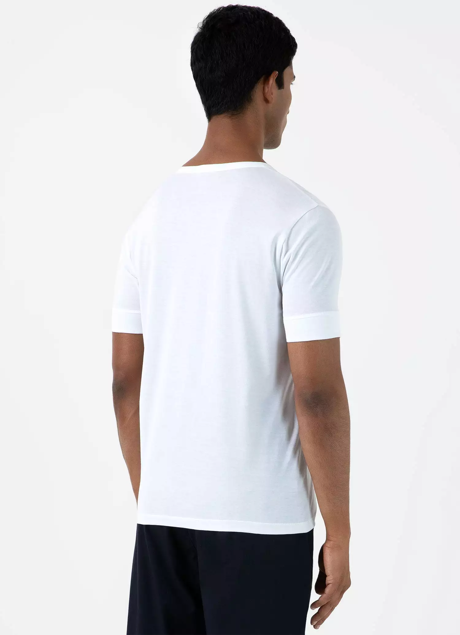 Men's Henley T-shirt in White