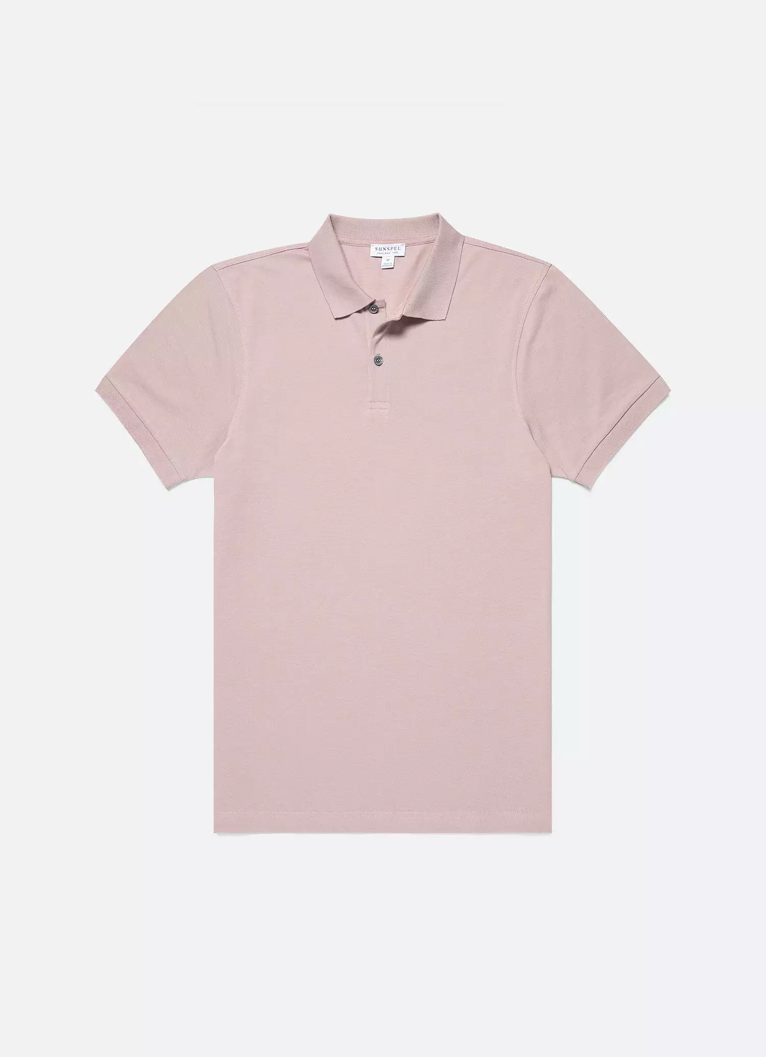 Men's Piqué Polo Shirt in Pale Pink