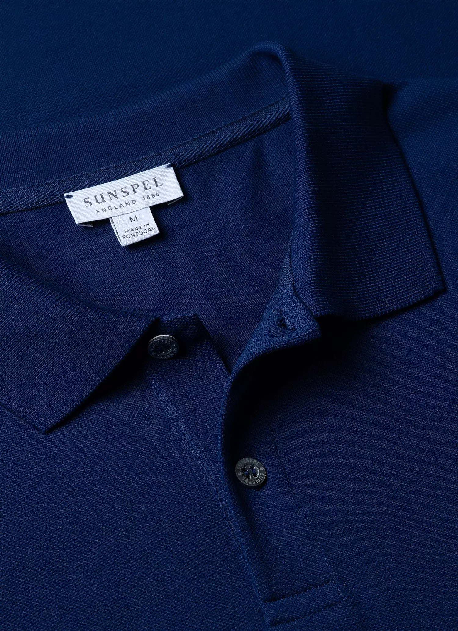 Men's Piqué Polo Shirt in Space Blue