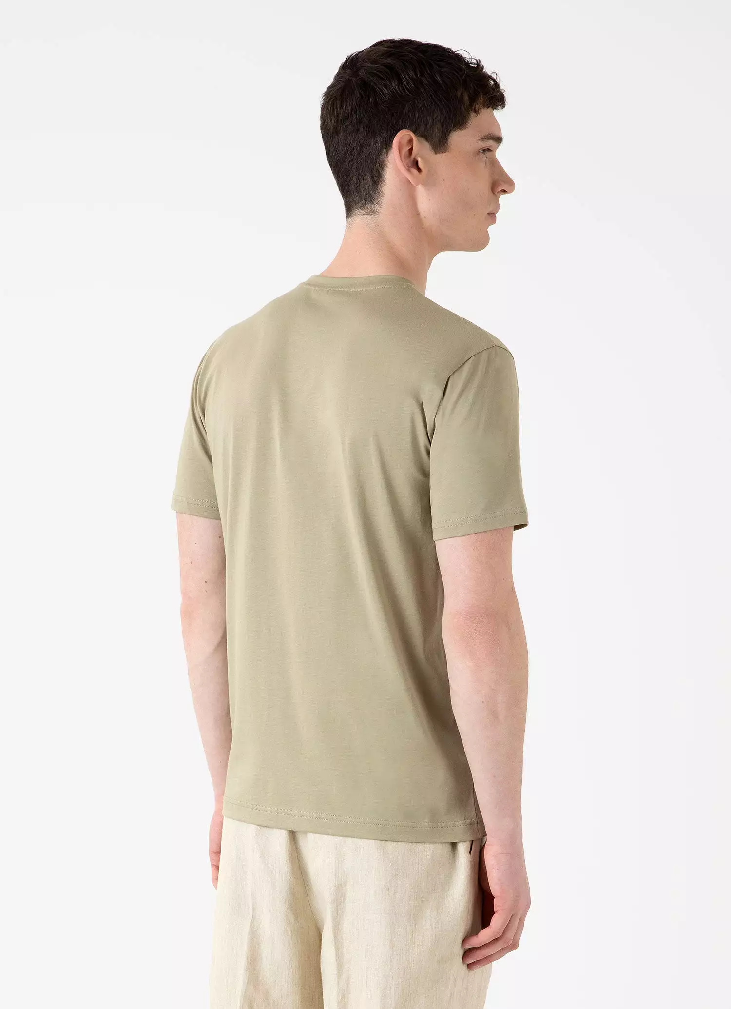 Men's Riviera Midweight T-shirt in Pale Khaki