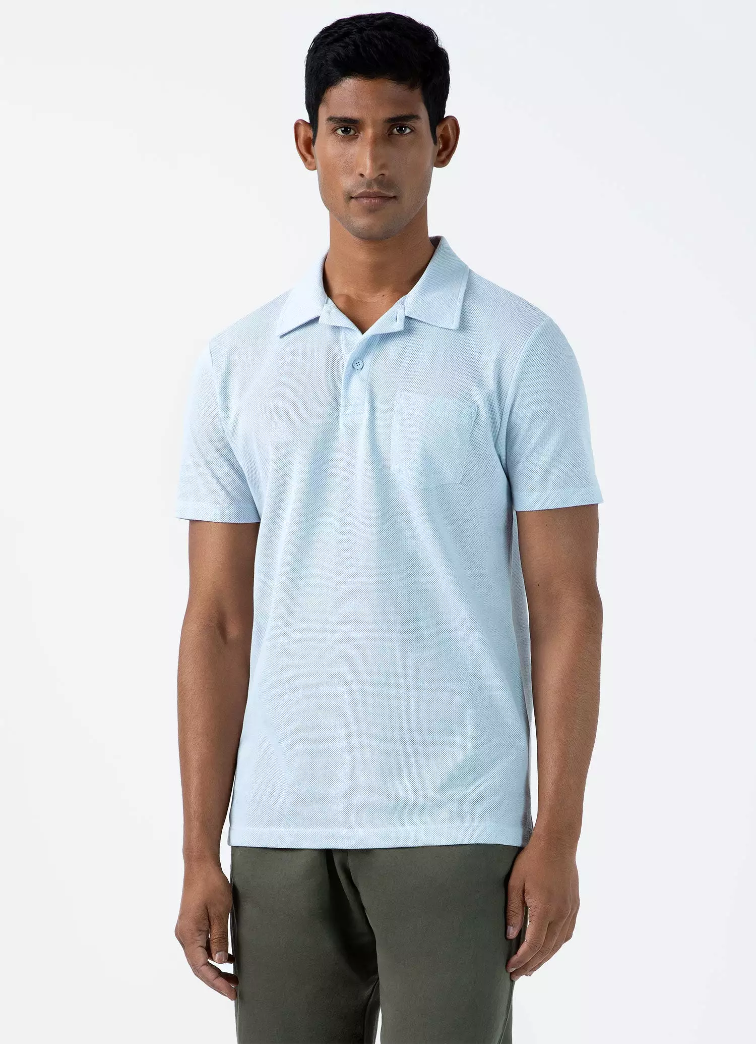 Men's Riviera Polo Shirt in Light Blue