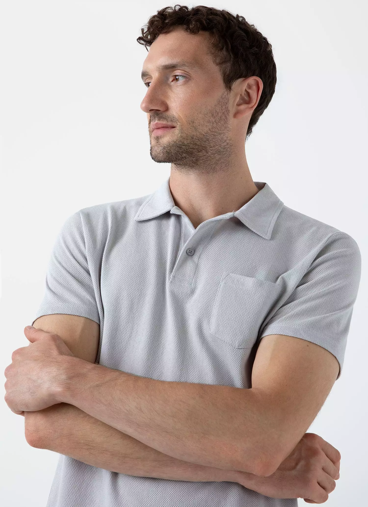 Men's Riviera Polo Shirt in Smoke