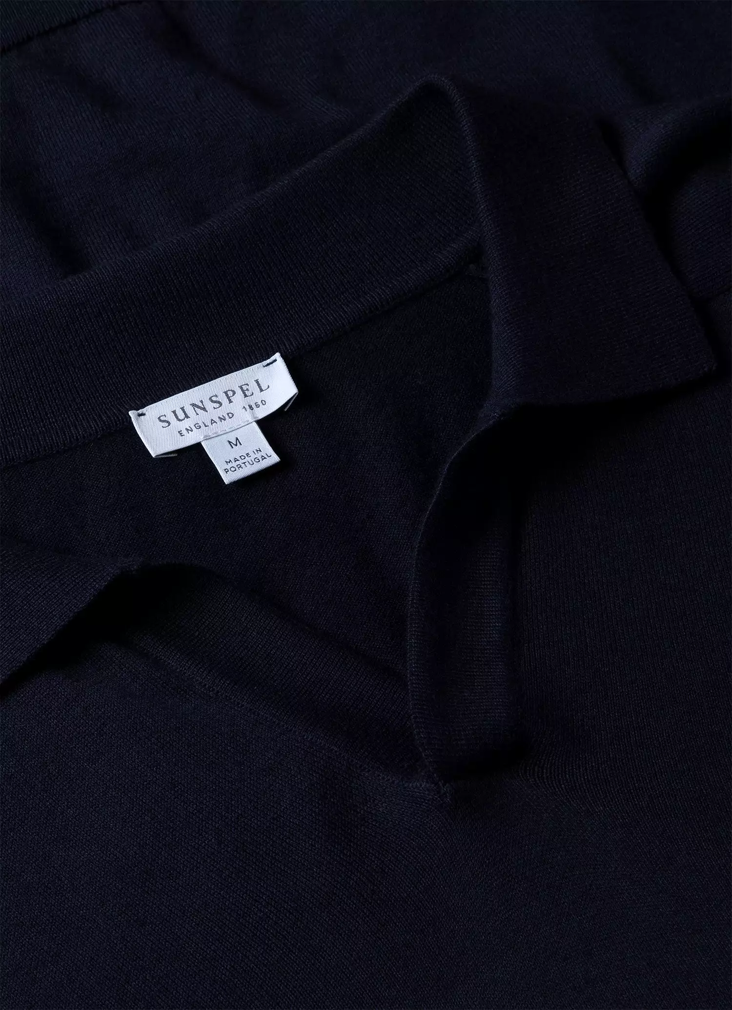 Men's Sea Island Cashmere Polo Shirt in Navy