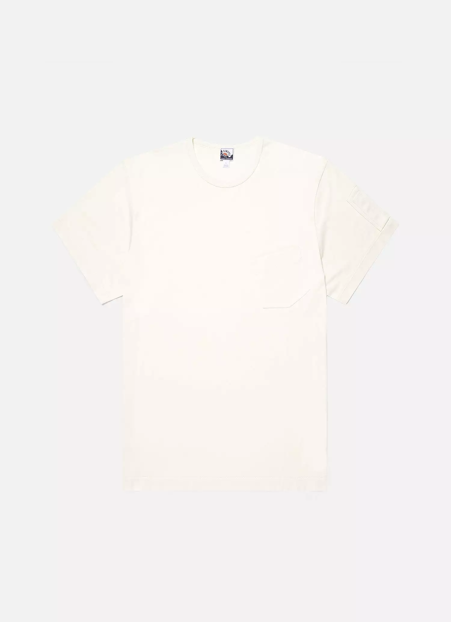 Men's Sunspel x Nigel Cabourn T-shirt in Stone White