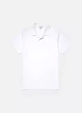 Men's Towelling Polo Shirt in White